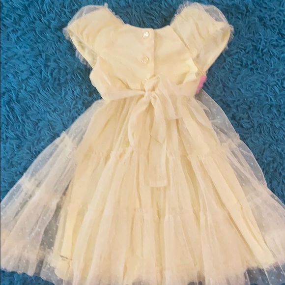 Yellow & Pink Girls lace dress 👗 3T - Never Worn - Picture 3 of 3